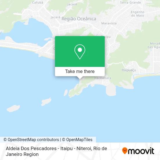 Aldeia Dos Pescadores - Itaipu - Niteroi map