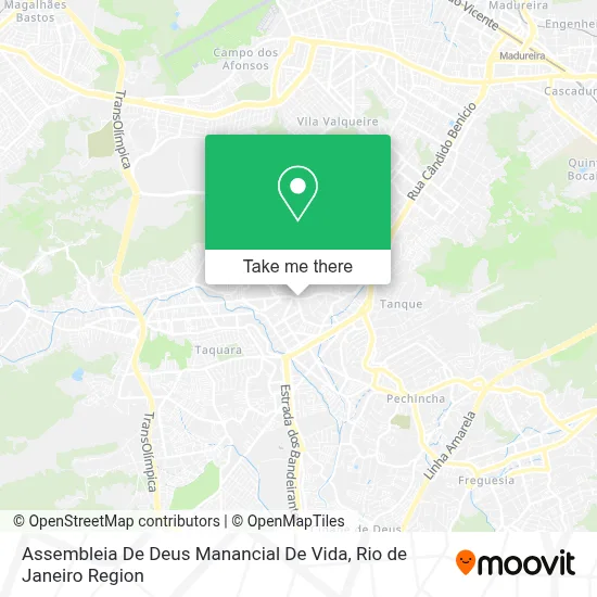 Assembleia De Deus Manancial De Vida map