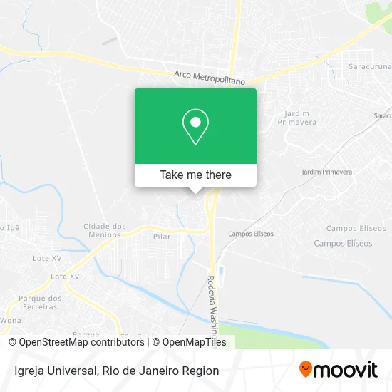 Igreja Universal map