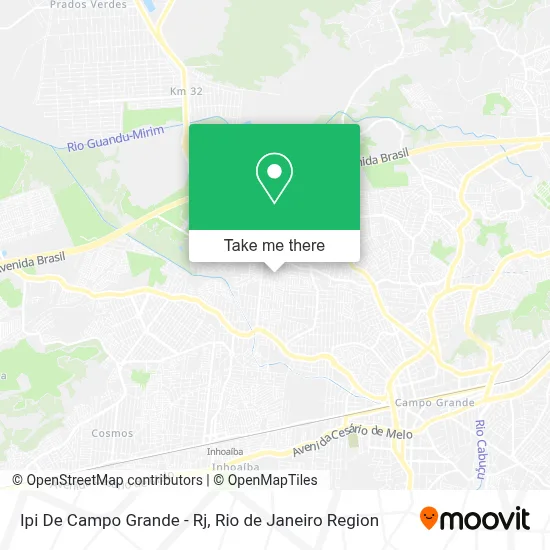 Ipi De Campo Grande - Rj map