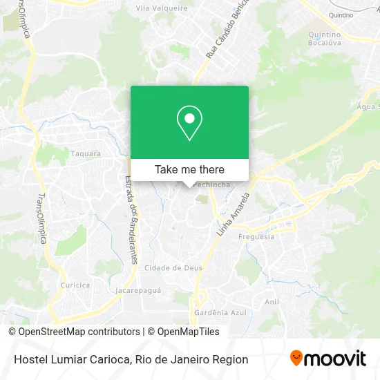 Hostel Lumiar Carioca map