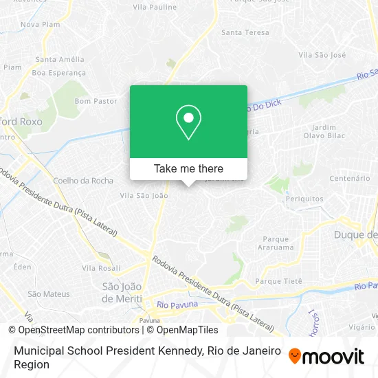 Municipal School President Kennedy map