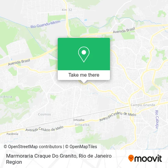 Marmoraria Craque Do Granito map