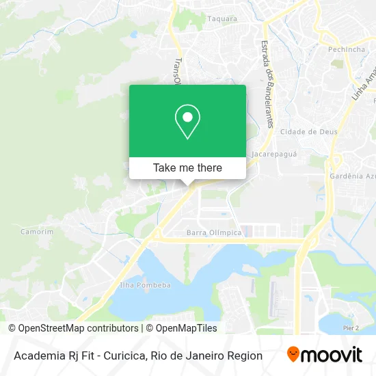 Academia Rj Fit - Curicica map