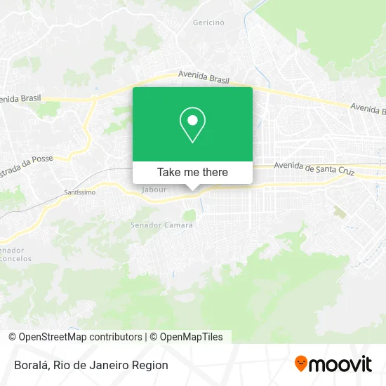 Boralá map