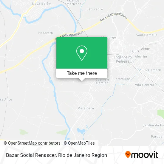 Bazar Social Renascer map