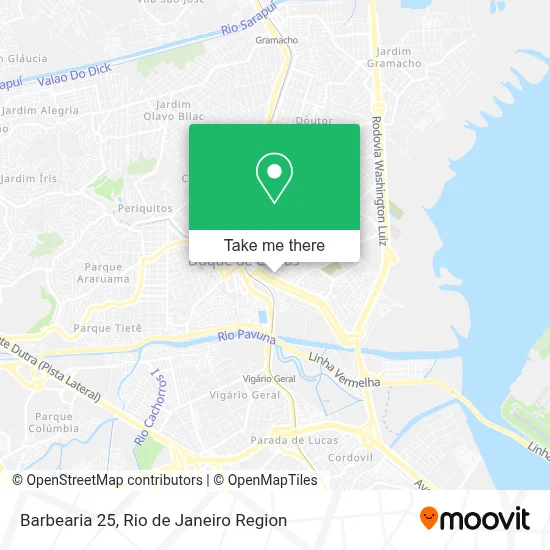 Barbearia 25 map