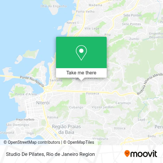Studio De Pilates map