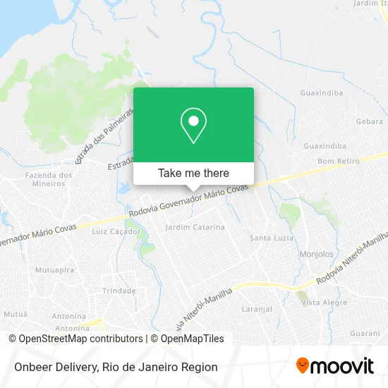 Onbeer Delivery map