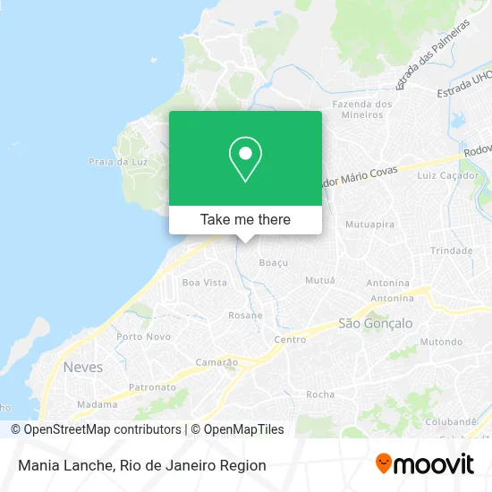 Mania Lanche map