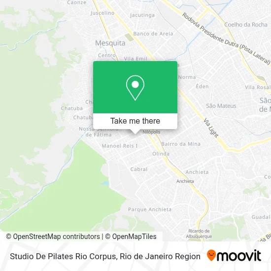 Studio De Pilates Rio Corpus map