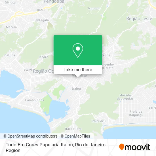Tudo Em Cores Papelaria Itaipu map