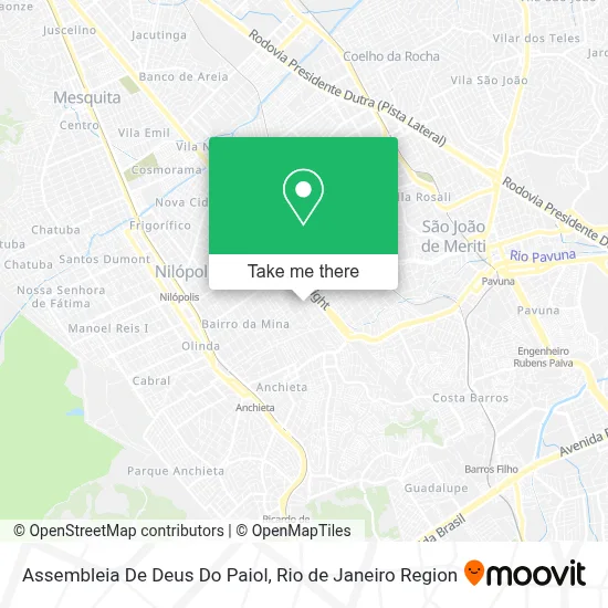 Assembleia De Deus Do Paiol map