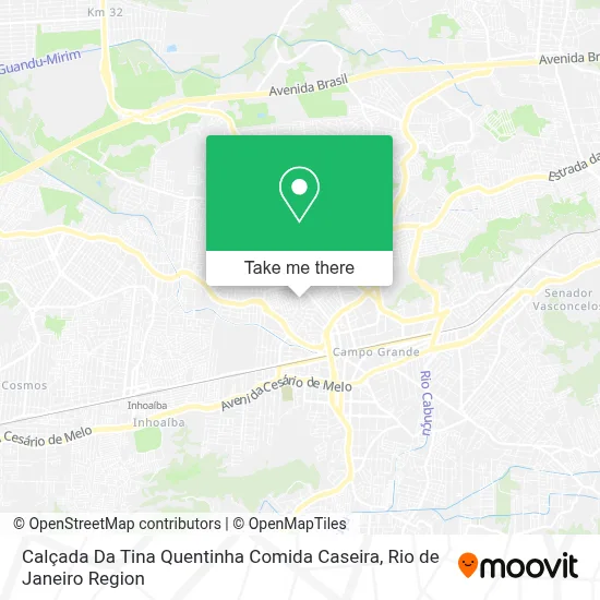 Calçada Da Tina Quentinha Comida Caseira map