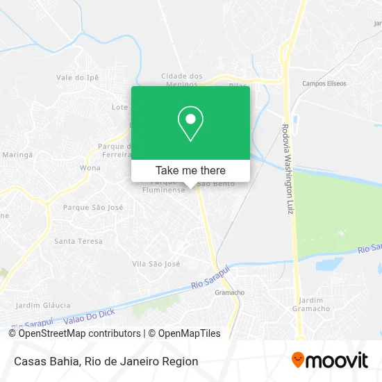 Casas Bahia map