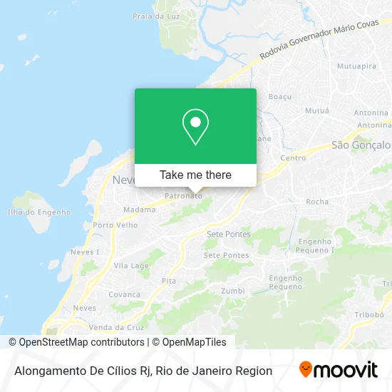 Alongamento De Cílios Rj map