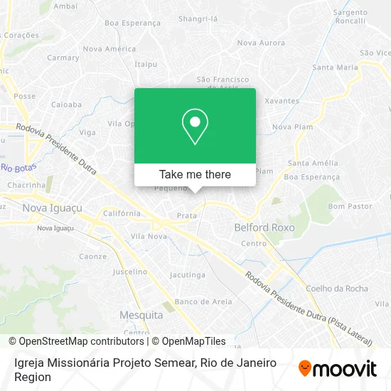 Igreja Missionária Projeto Semear map