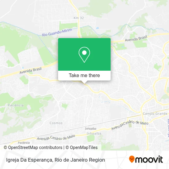 Igreja Da Esperança map