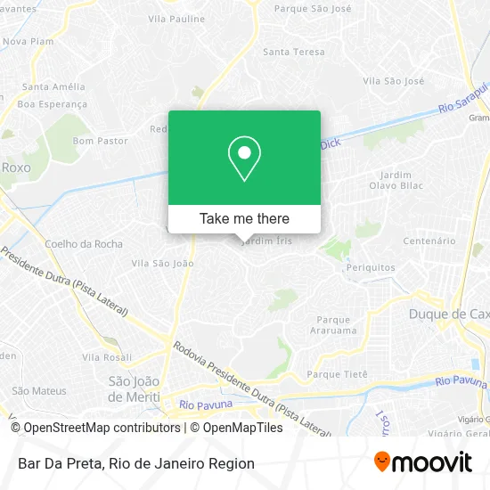 Bar Da Preta map