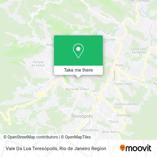 Vale Da Lua Teresópolis map