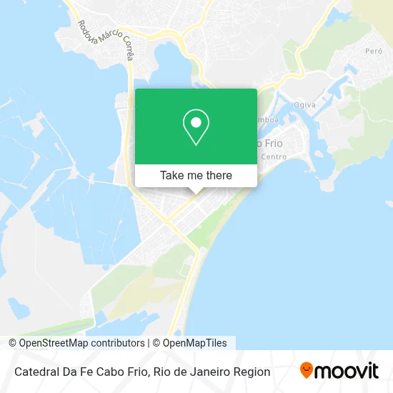 Catedral Da Fe Cabo Frio map
