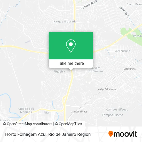 Horto Folhagem Azul map