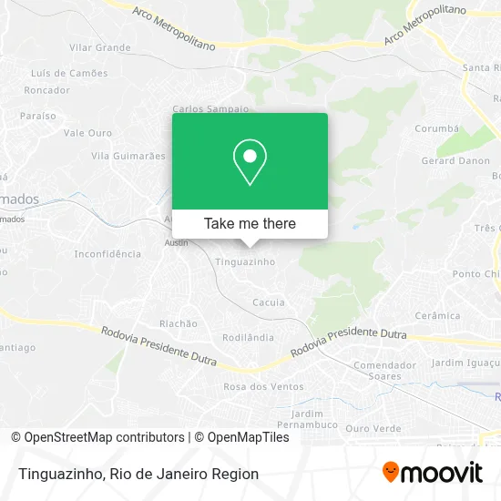 Tinguazinho map
