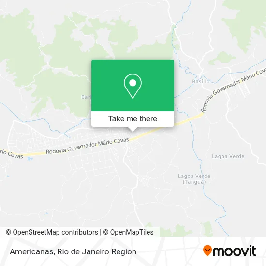 Americanas map