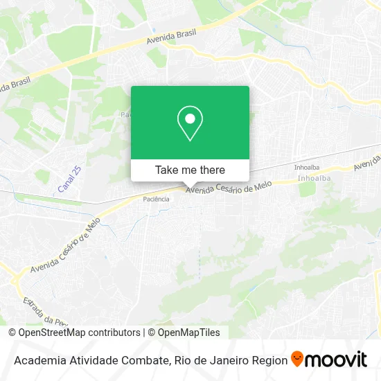 Academia Atividade Combate map