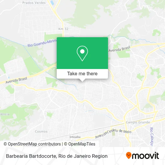 Barbearia Bartdocorte map