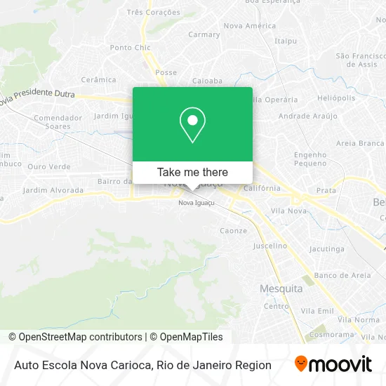 Auto Escola Nova Carioca map
