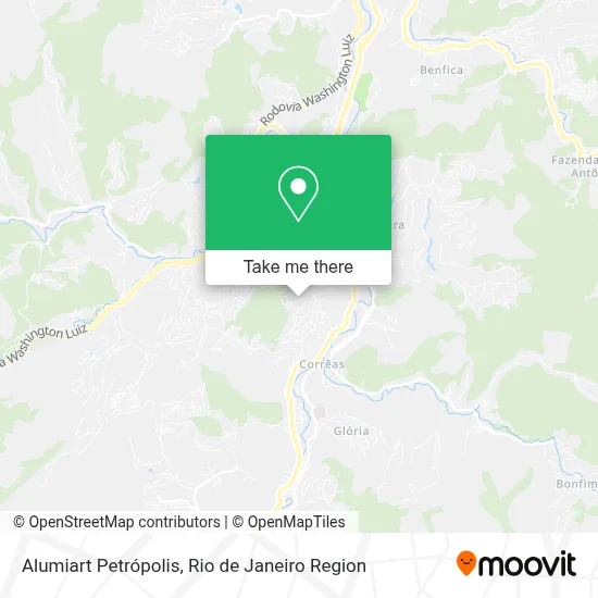 Alumiart Petrópolis map