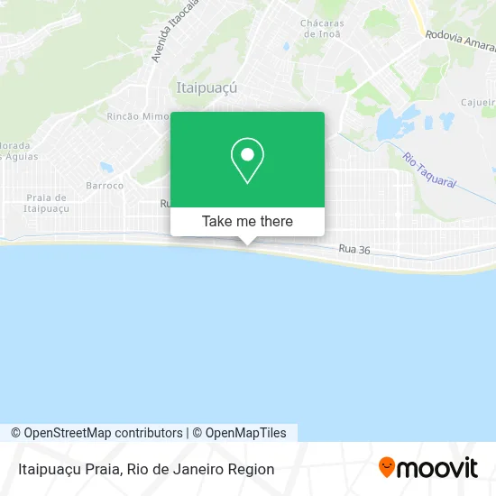 Itaipuaçu Praia map