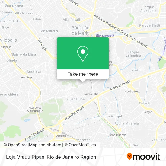 Loja Vrauu Pipas map