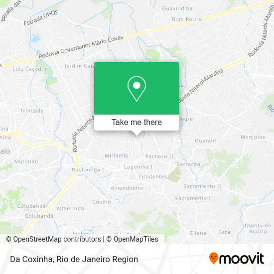 Da Coxinha map