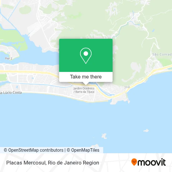 Placas Mercosul map