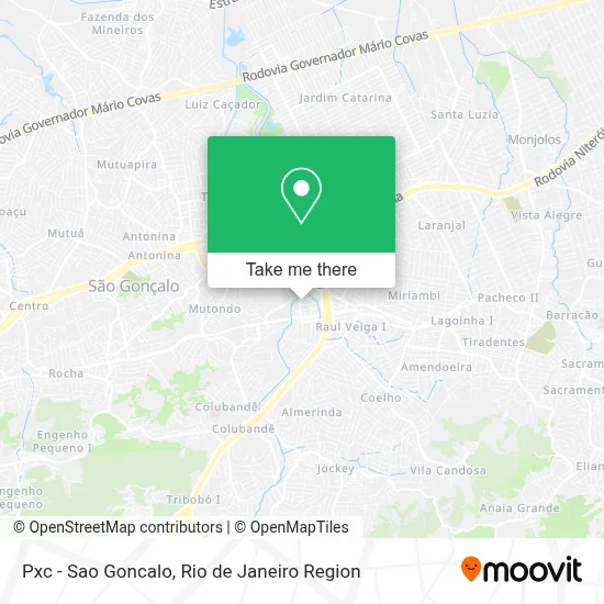 Pxc - Sao Goncalo map