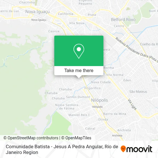 Comunidade Batista - Jesus A Pedra Angular map