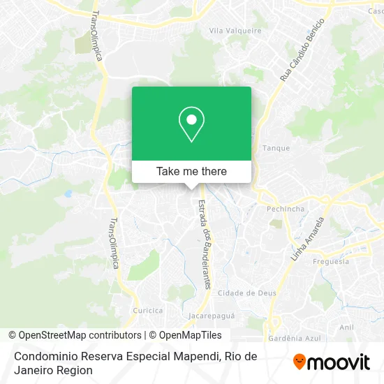 Condominio Reserva Especial Mapendi map