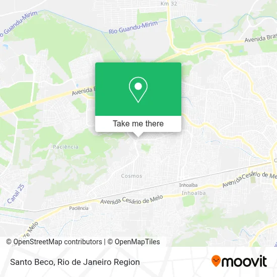 Santo Beco map