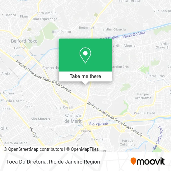 Toca Da Diretoria map