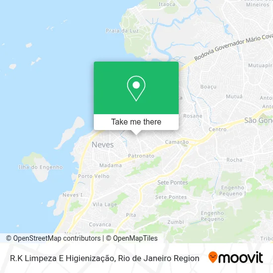 R.K Limpeza E Higienização map