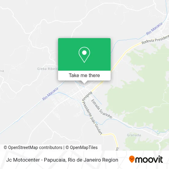 Jc Motocenter - Papucaia map