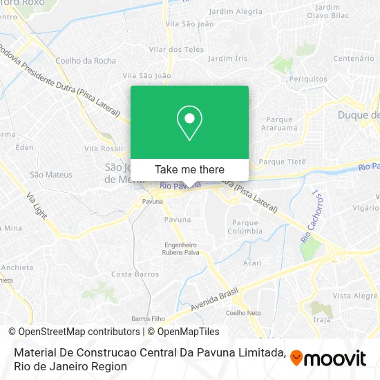 Material De Construcao Central Da Pavuna Limitada map