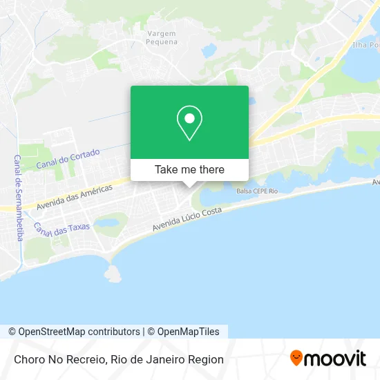 Choro No Recreio map