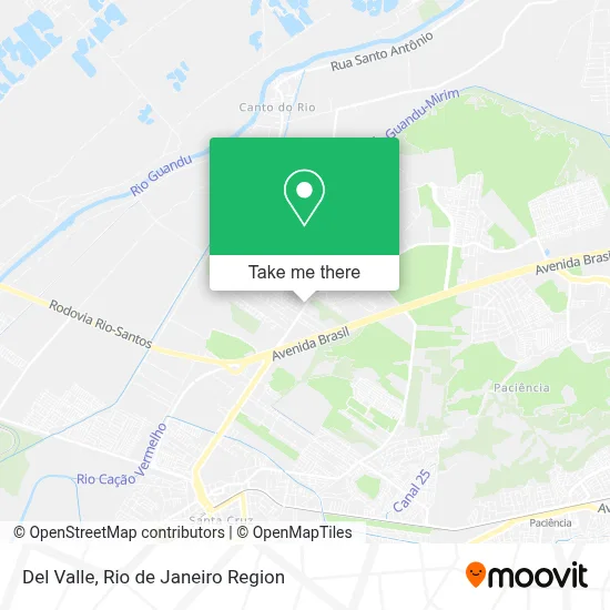 Del Valle map