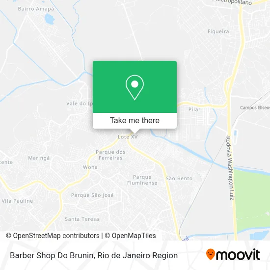 Barber Shop Do Brunin map