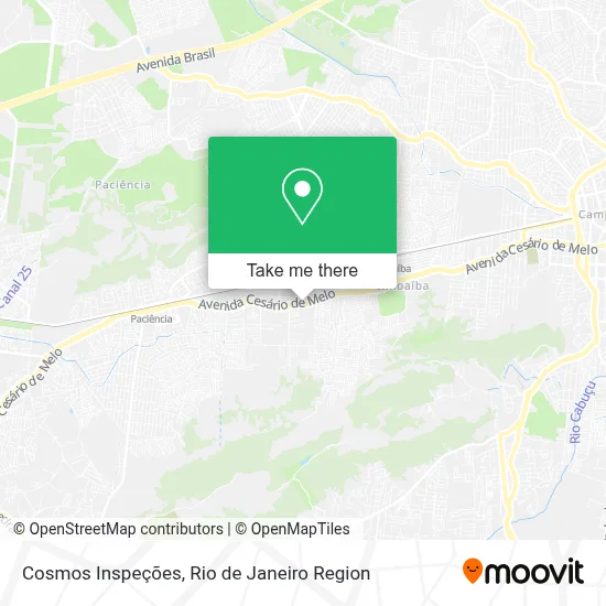 Cosmos Inspeções map