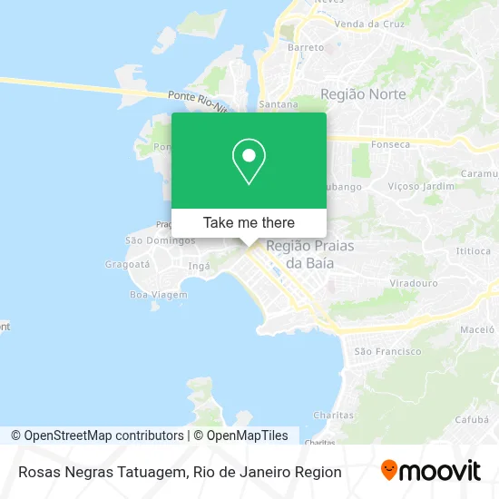 Rosas Negras Tatuagem map