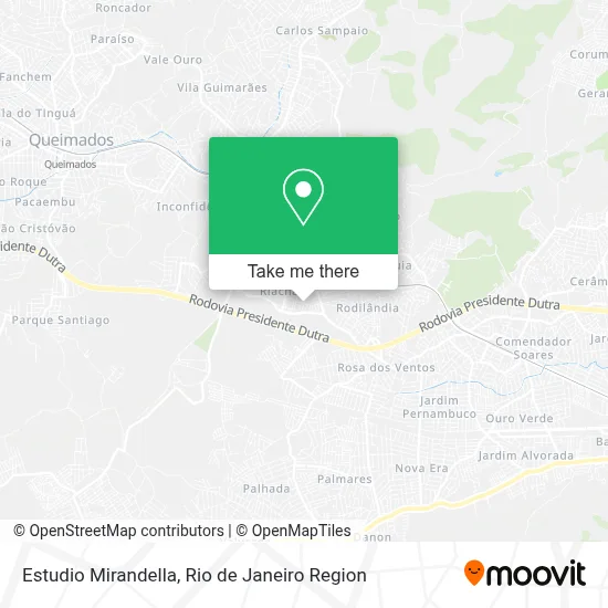 Estudio Mirandella map